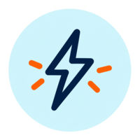 Lightning Bolt Energy Badge